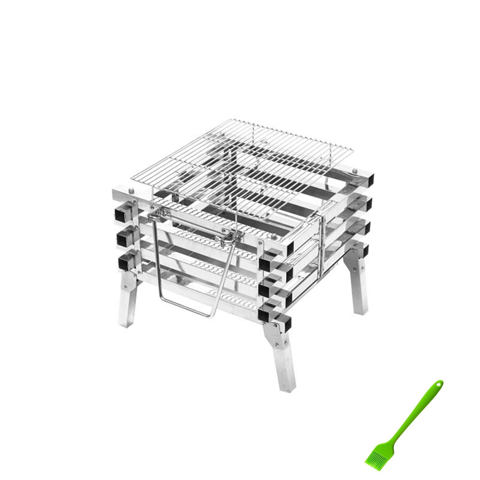 バーベキューグリル ステンレススチール ポータブル 折りたたみ